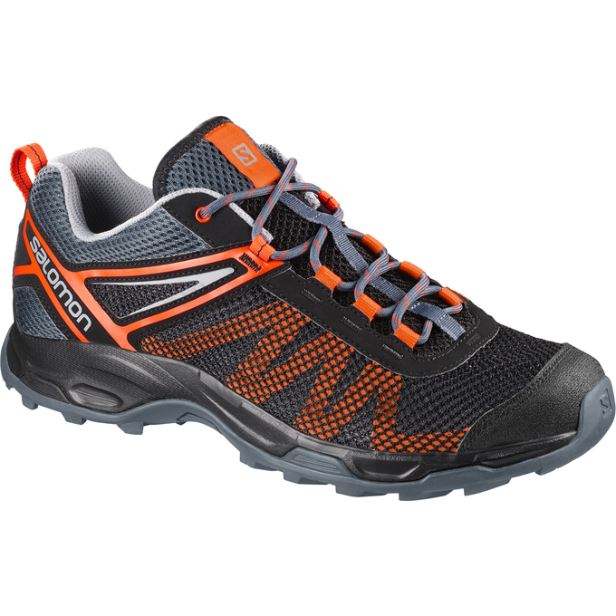 SALOMON X ULTRA MEHARI Philippines - Men's Running Shoes - Black Orange | 324801-VLA